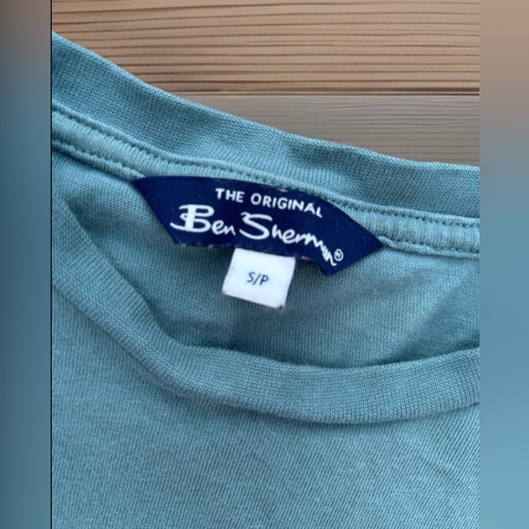 Ben Sherman Andy Warhol Neon Guitar Print Green Teal Short Sleeve T-Shirt Size M - Picture 2 of 3